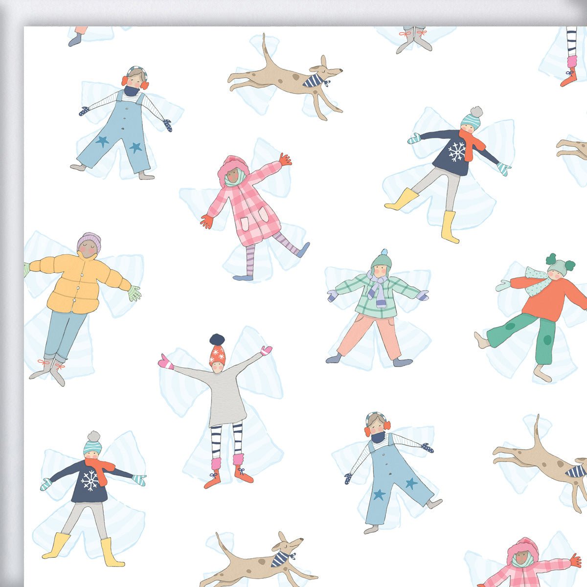 Snow Angel Gift Wrap by Sara Fitz