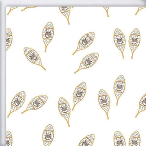 Snow Shoe Gift Wrap by Sara Fitz