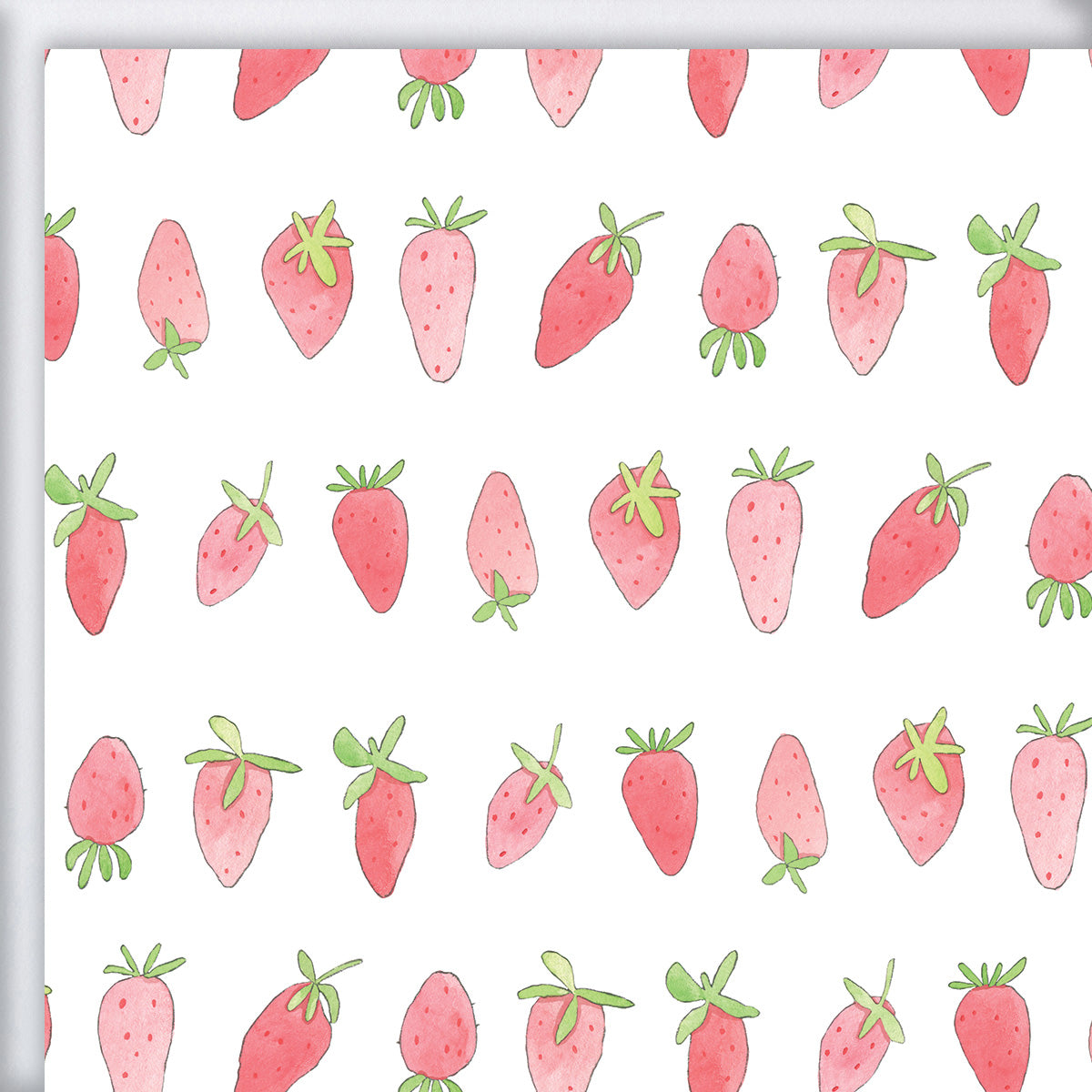 Strawberries Gift Wrap by Sara Fitz