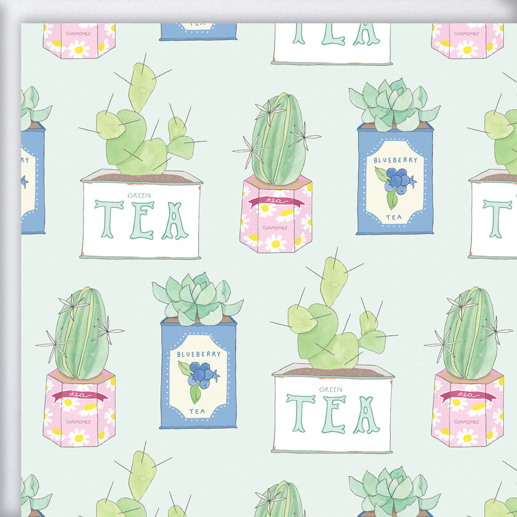Tea Tins Gift Wrap by Sara Fitz