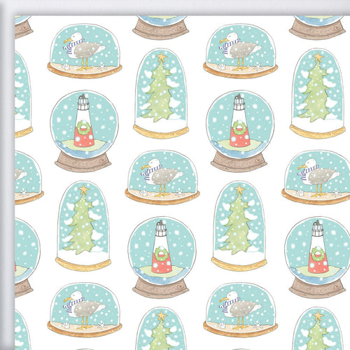 Snow Globe Gift Wrap by Sara Fitz