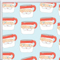 Santa Mug Gift Wrap by Sara Fitz