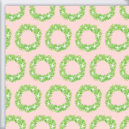 Starfish Wreath Gift Wrap by Sara Fitz