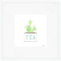 Tea Tin, Green Art Print by Sara Fitz