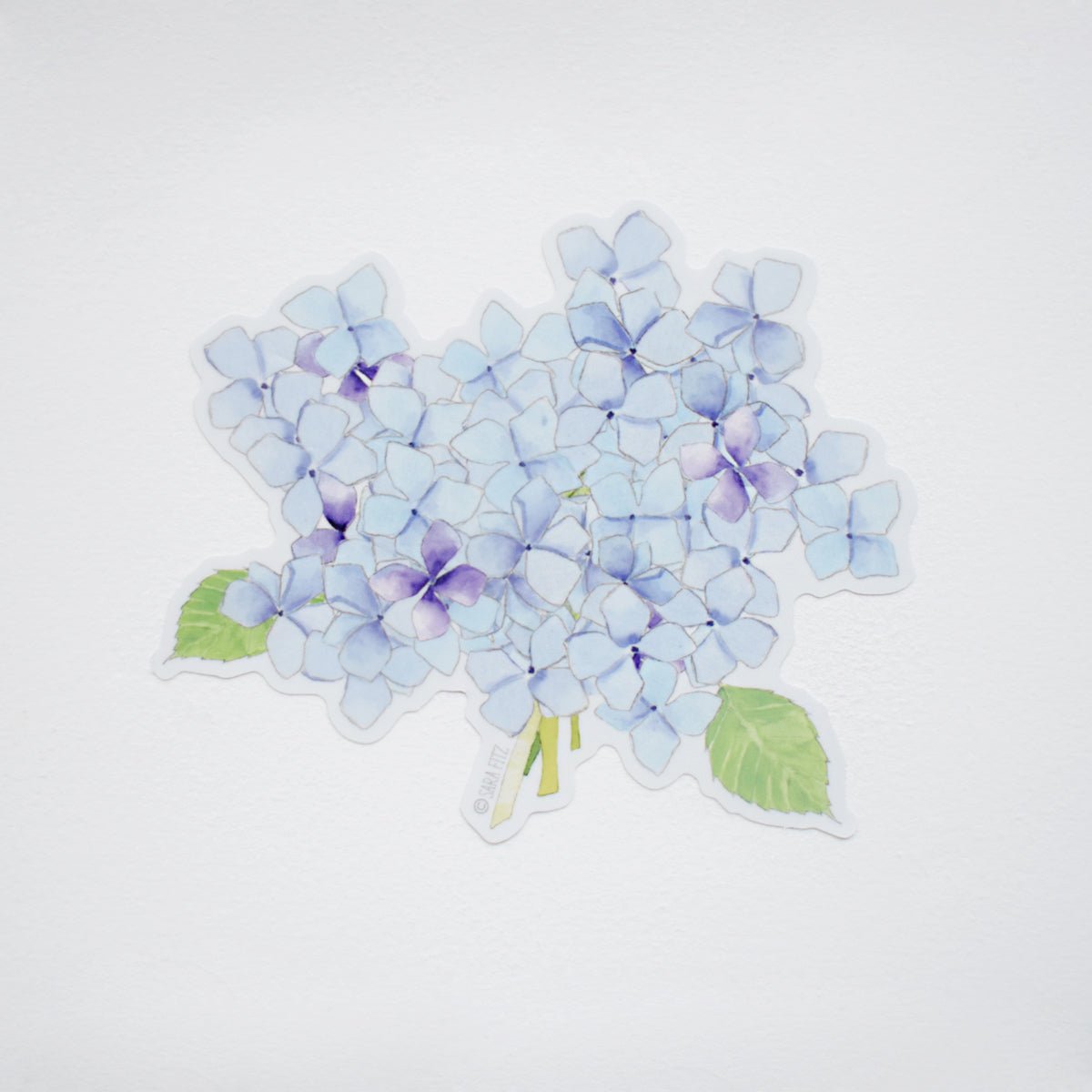 Hydrangea Sticker Hydrangea Sticker by Sara Fitz Weatherproof Vinyl USA