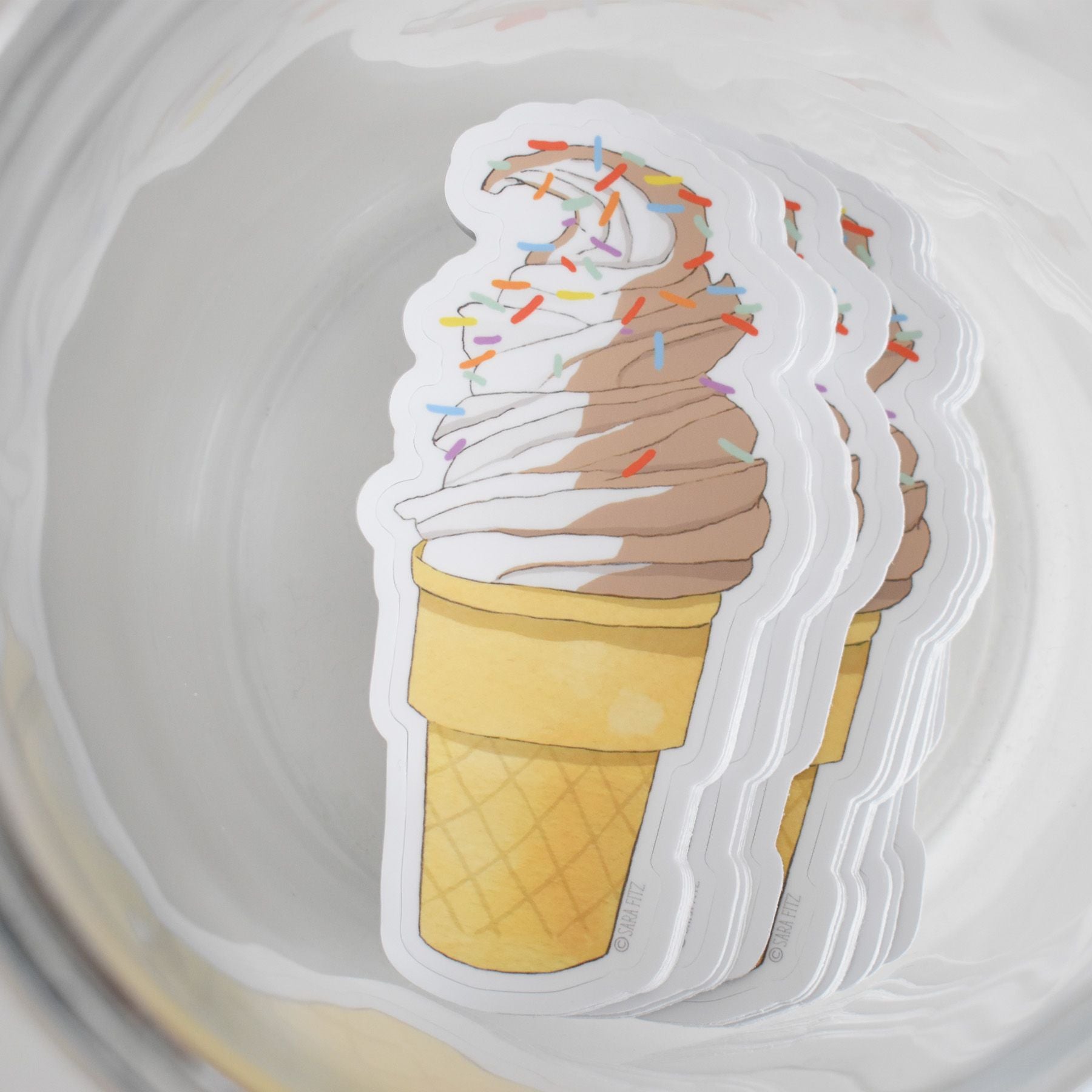 Soft Serve Sticker by Sara Fitz