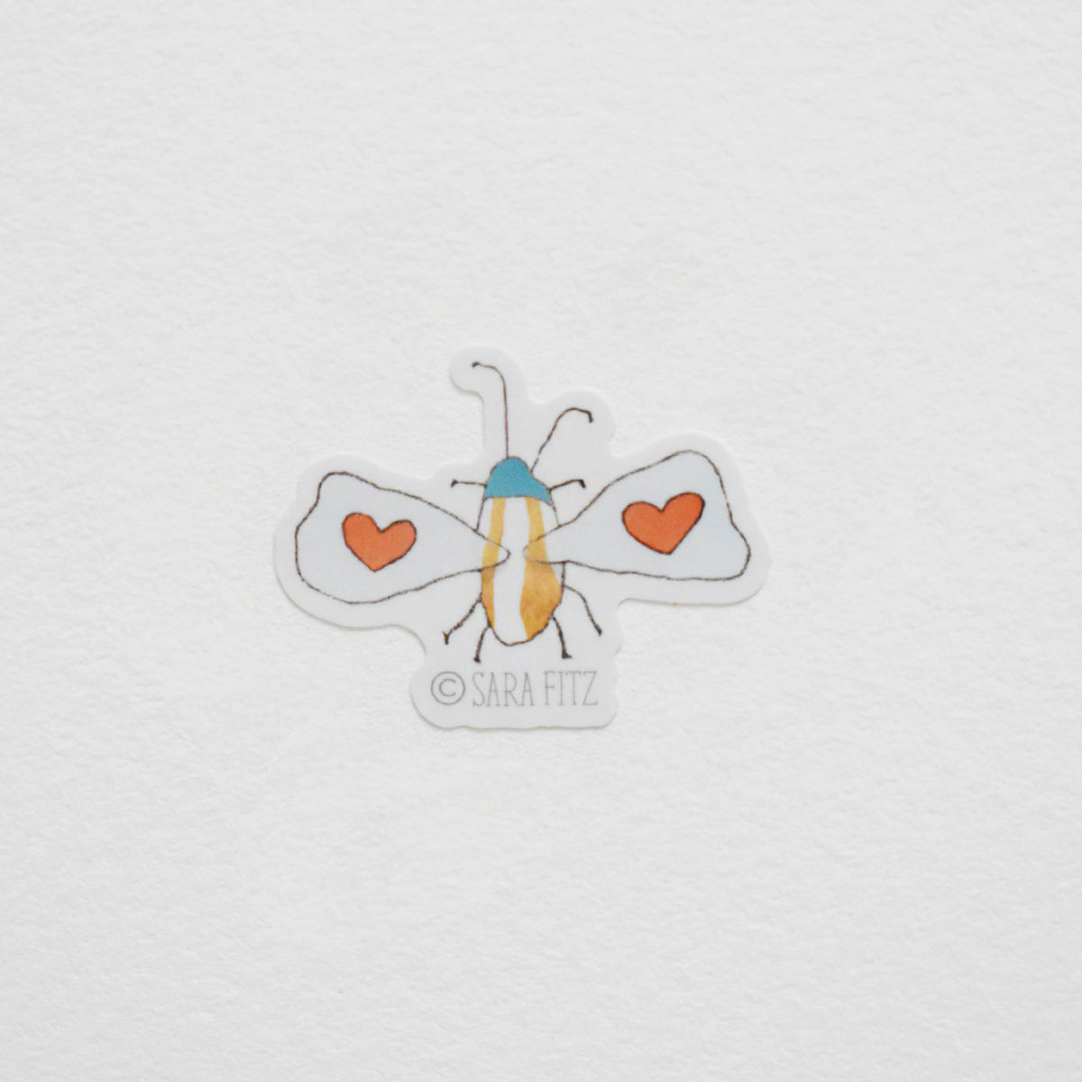 Love Bug Sticker by Sara Fitz