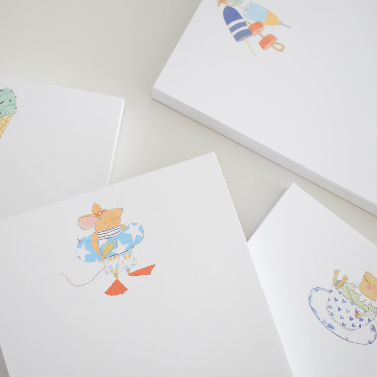 Teacup Mouse Notepad by Sara Fitz