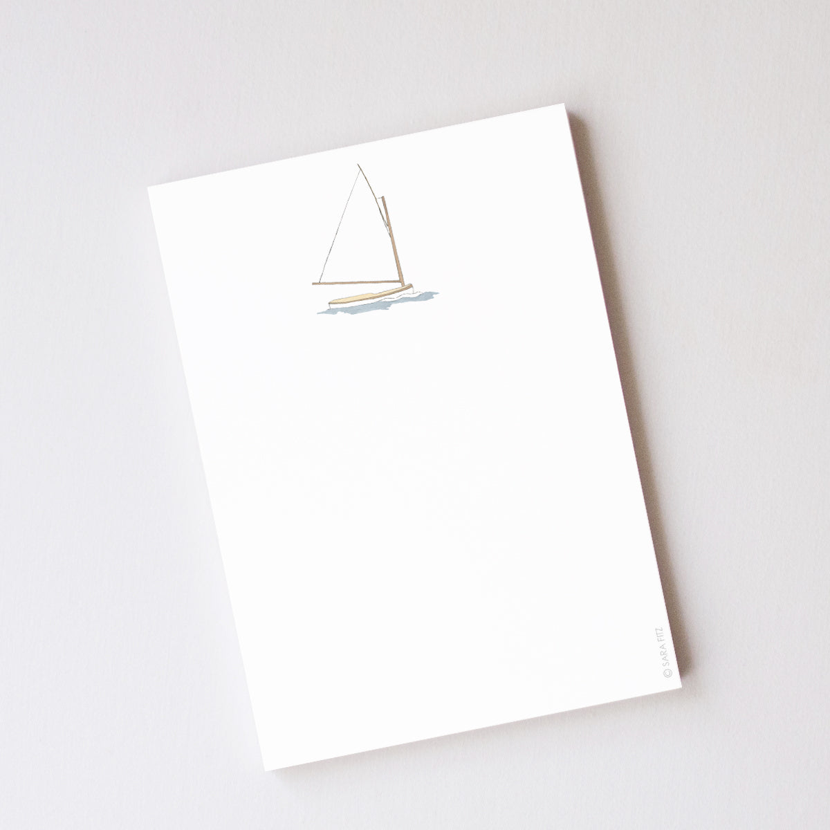 Sailboat Notepad by Sara Fitz