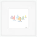 Rainbow Fleet Art Print by Sara Fitz