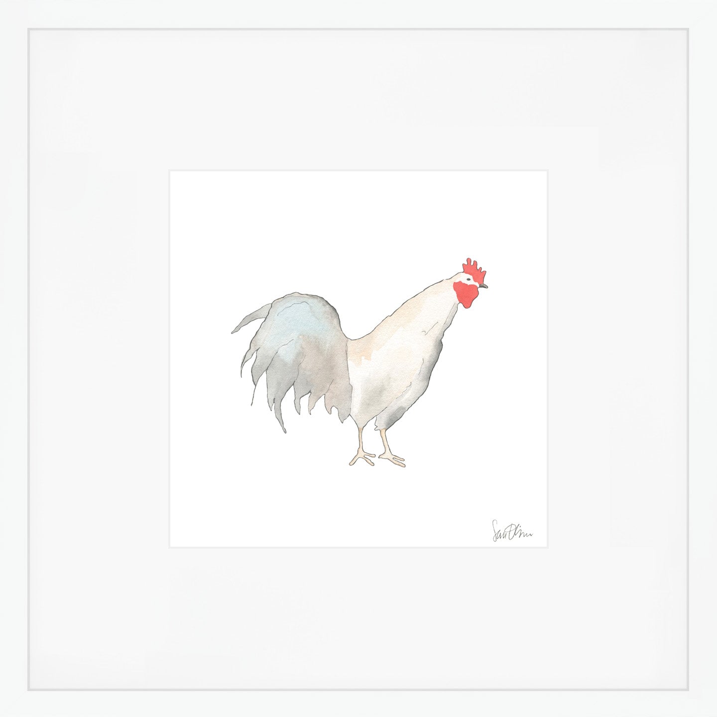 Rooster Art Print by Sara Fitz