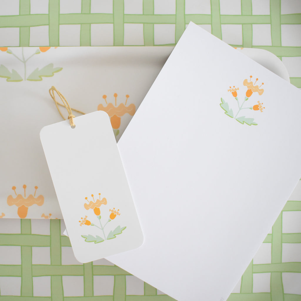 Block Print Sherbet Notepad by Sara Fitz