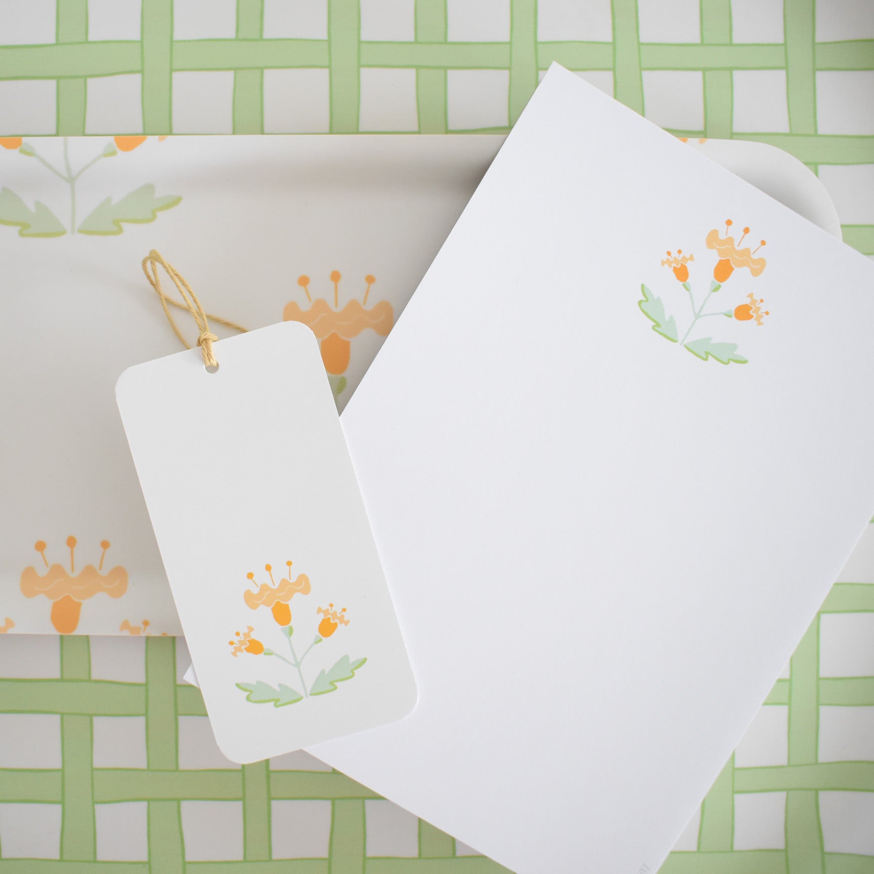 Block Print Sherbet Tags by Sara Fitz