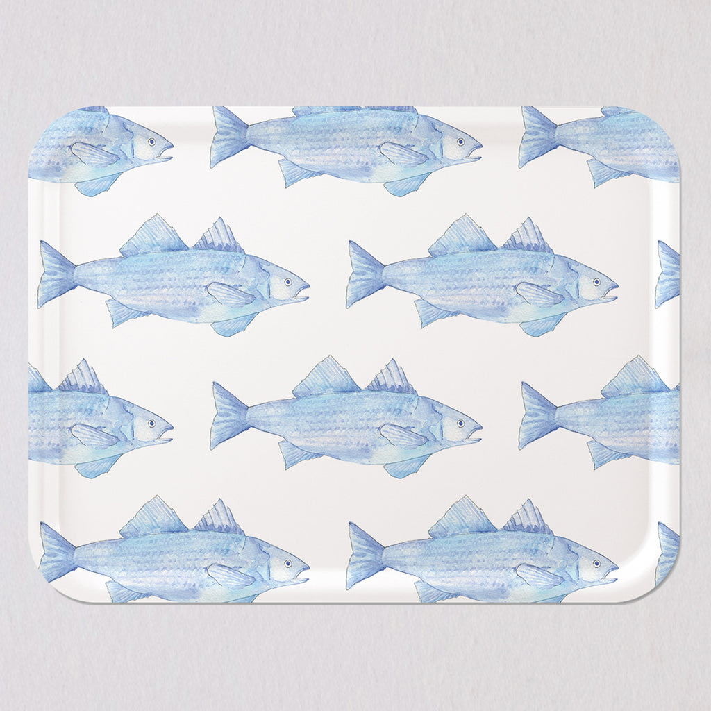 Large Blue Fish Tray by Sara Fitz