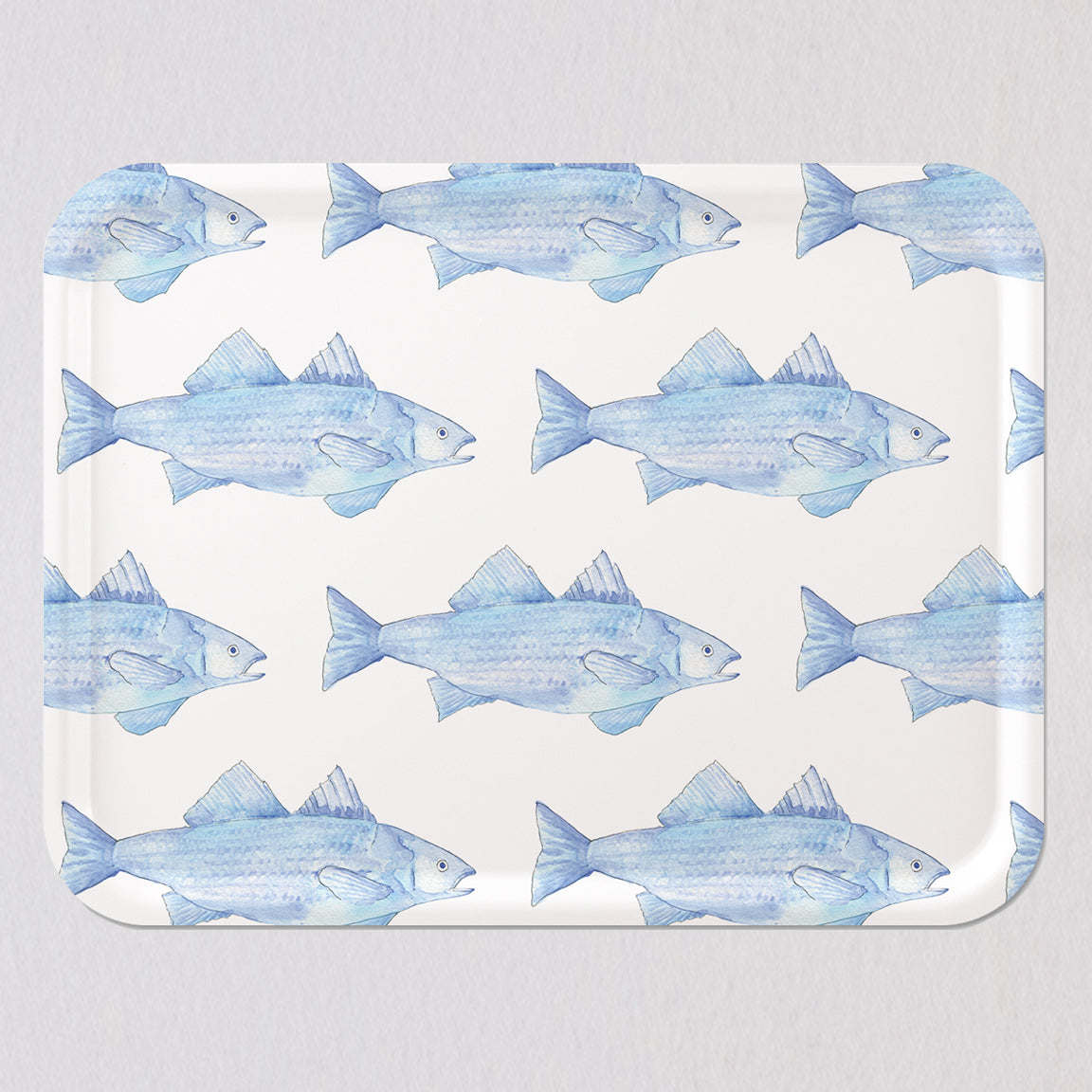 Large Blue Fish Tray by Sara Fitz