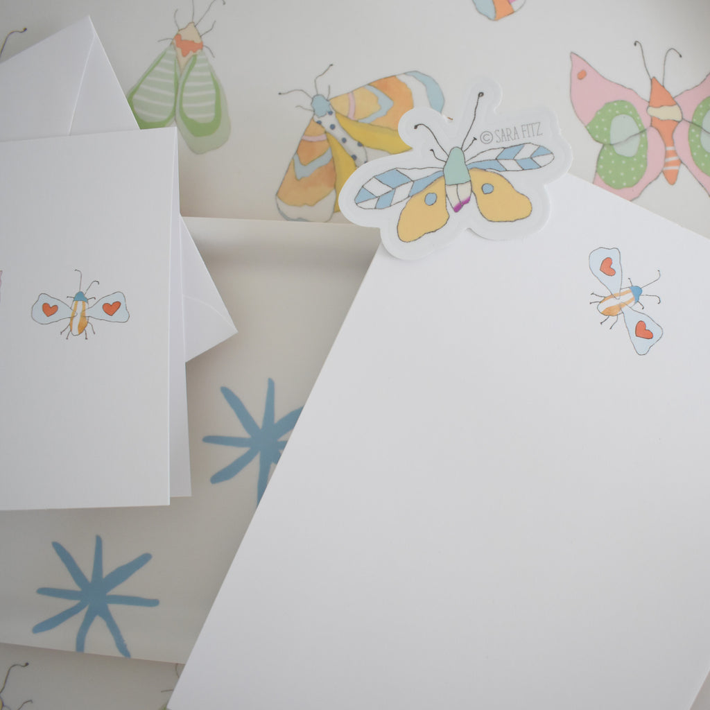 Love Bug Notepad by Sara Fitz