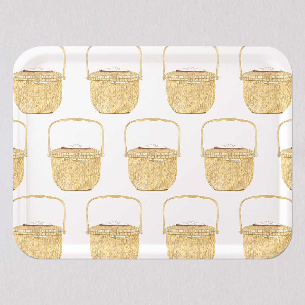 Large Nantucket Basket Tray by Sara Fitz