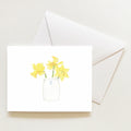 Daffodil Note Card by Sara Fitz