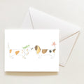 Festive Hound Note Card by Sara Fitz