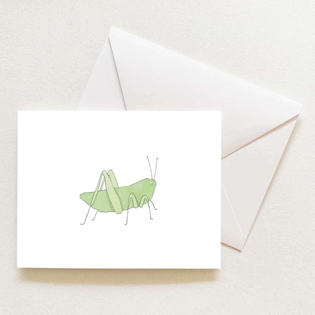 Grasshopper Note Card by Sara Fitz