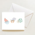 Hermit Crab Note Card by Sara Fitz
