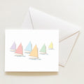 Rainbow Fleet Note Card by Sara Fitz