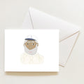 Skipper Cable Knit Note Card by Sara Fitz