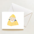 Skipper Slicker Note Card by Sara Fitz