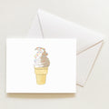 Soft Serve Note Card by Sara Fitz