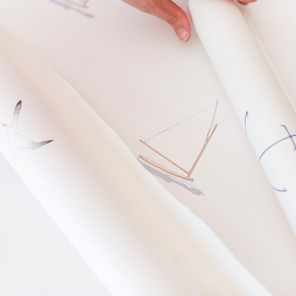 Sailboat Wallpaper by Sara Fitz