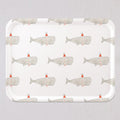 Large Santa Whale Tray by Sara Fitz