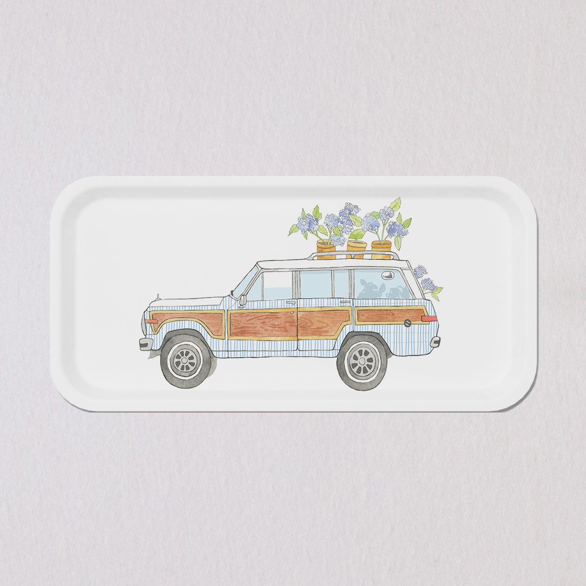 Small Seersucker Wagon Tray by Sara Fitz