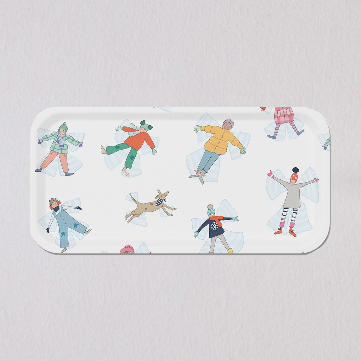 Small Snow Angel Tray by Sara Fitz