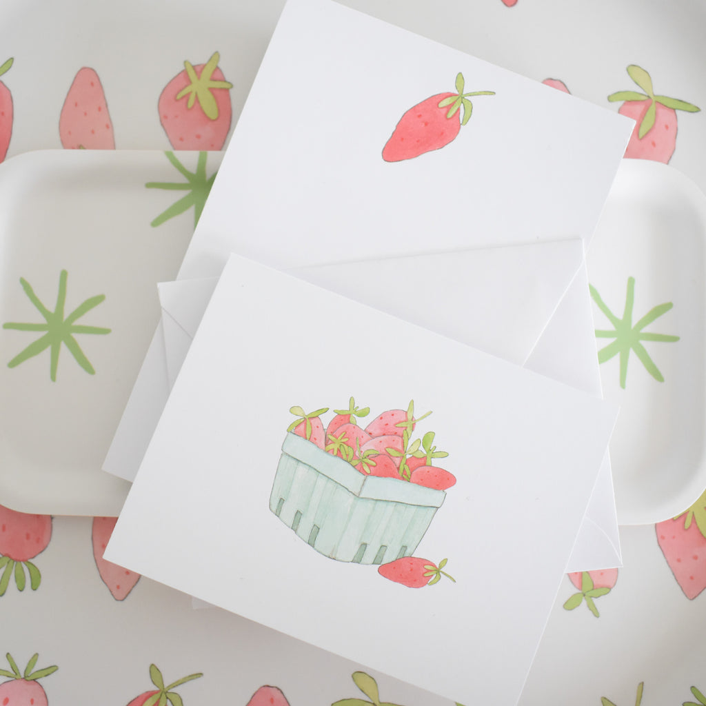 Large Strawberry Tray by Sara Fitz