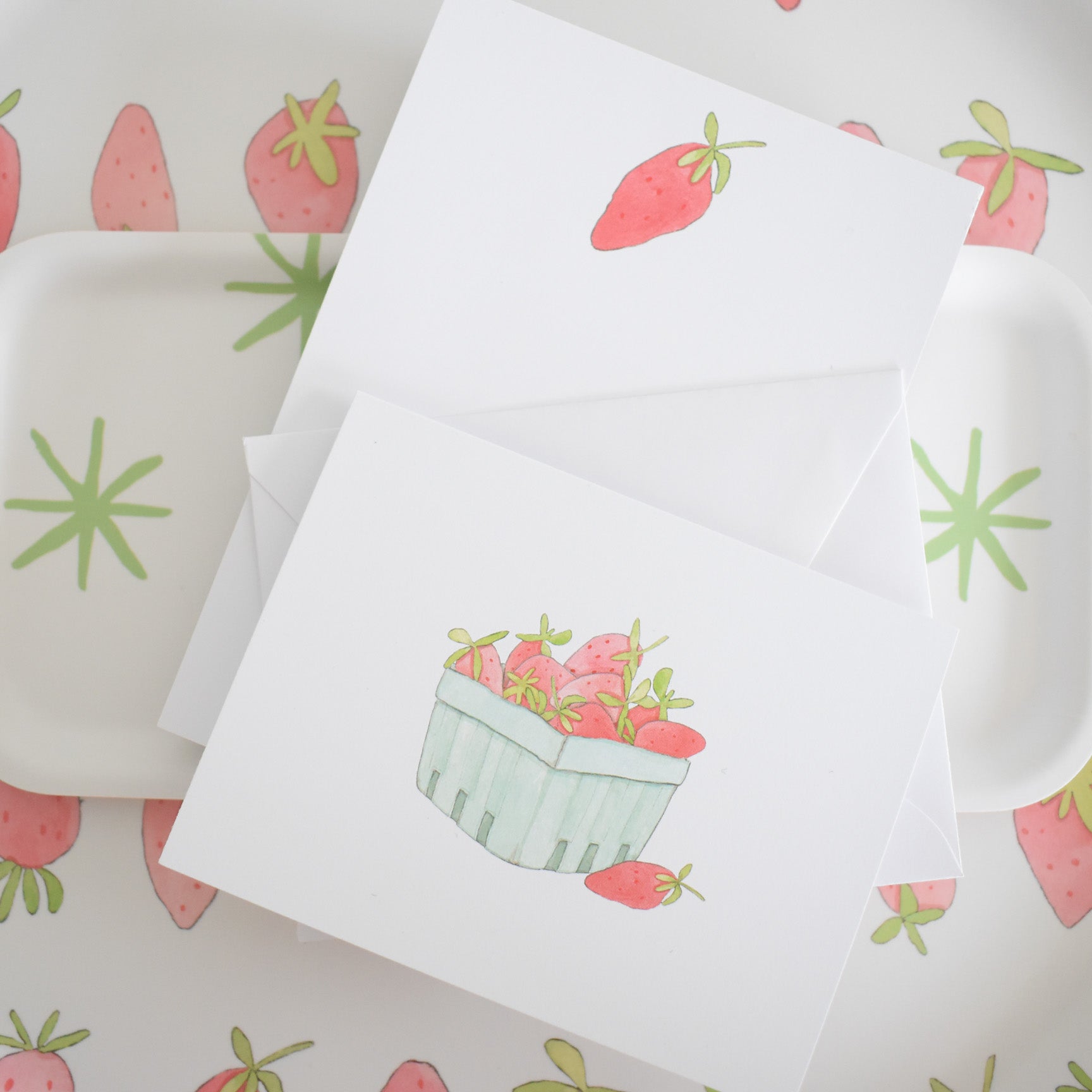 Large Strawberry Tray by Sara Fitz