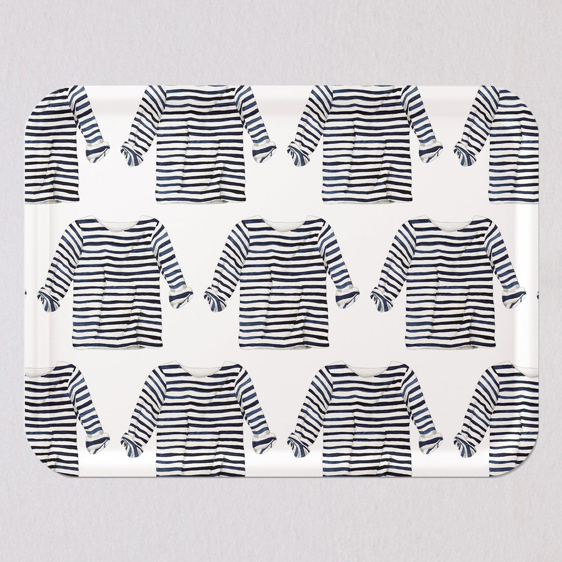 Large Striped Shirt Tray by Sara Fitz