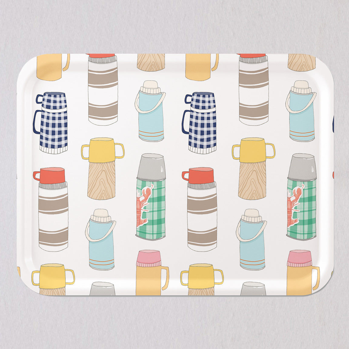 Large Thermos Tray by Sara Fitz