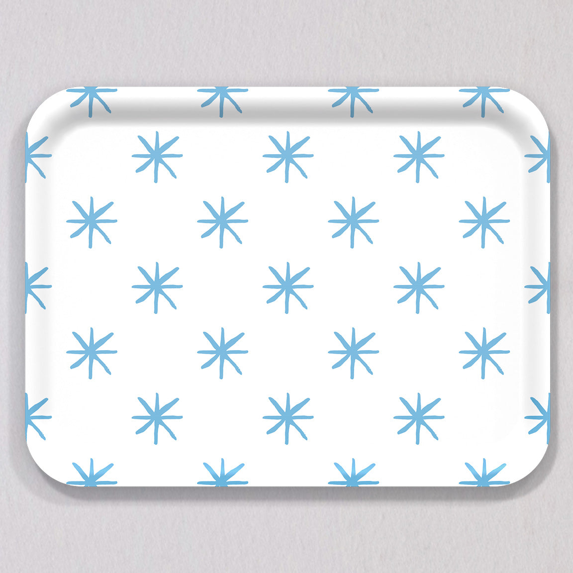 Large Star Blue Tray by Sara Fitz