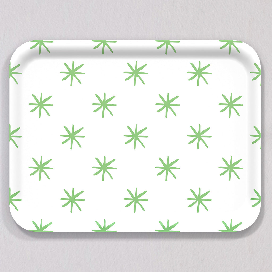 Large Star Green Tray by Sara Fitz