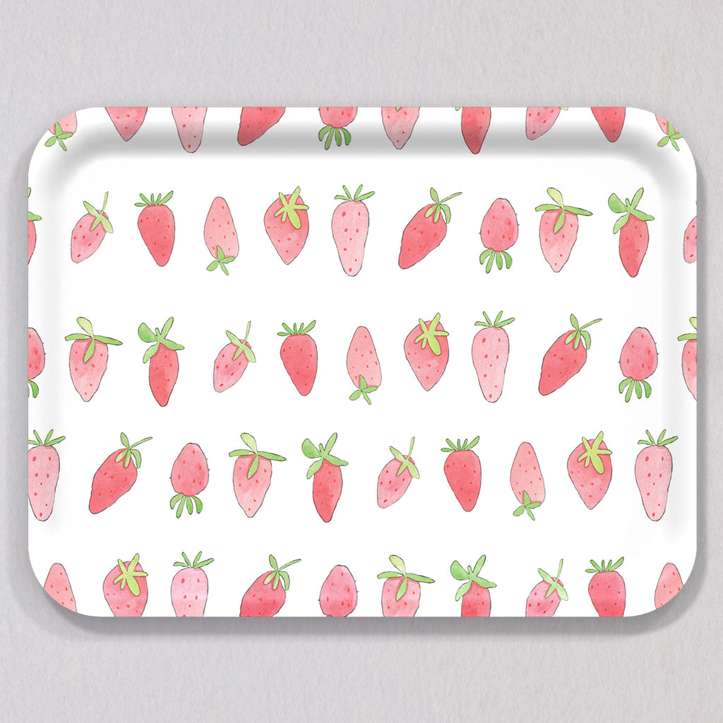Large Strawberry Tray by Sara Fitz