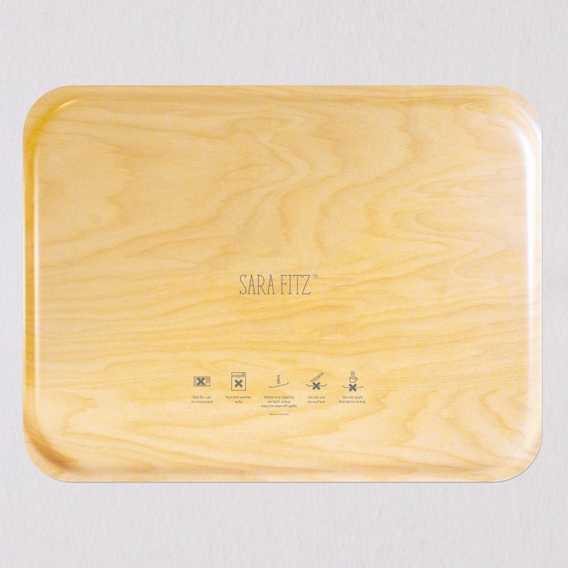 Large Mint Check Tray by Sara Fitz