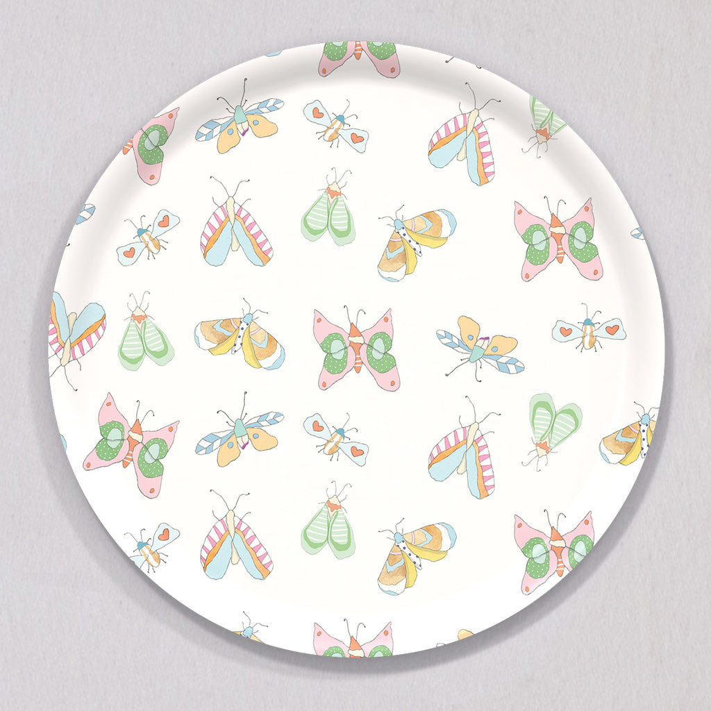 Large Butterfly Tray, Round by Sara Fitz