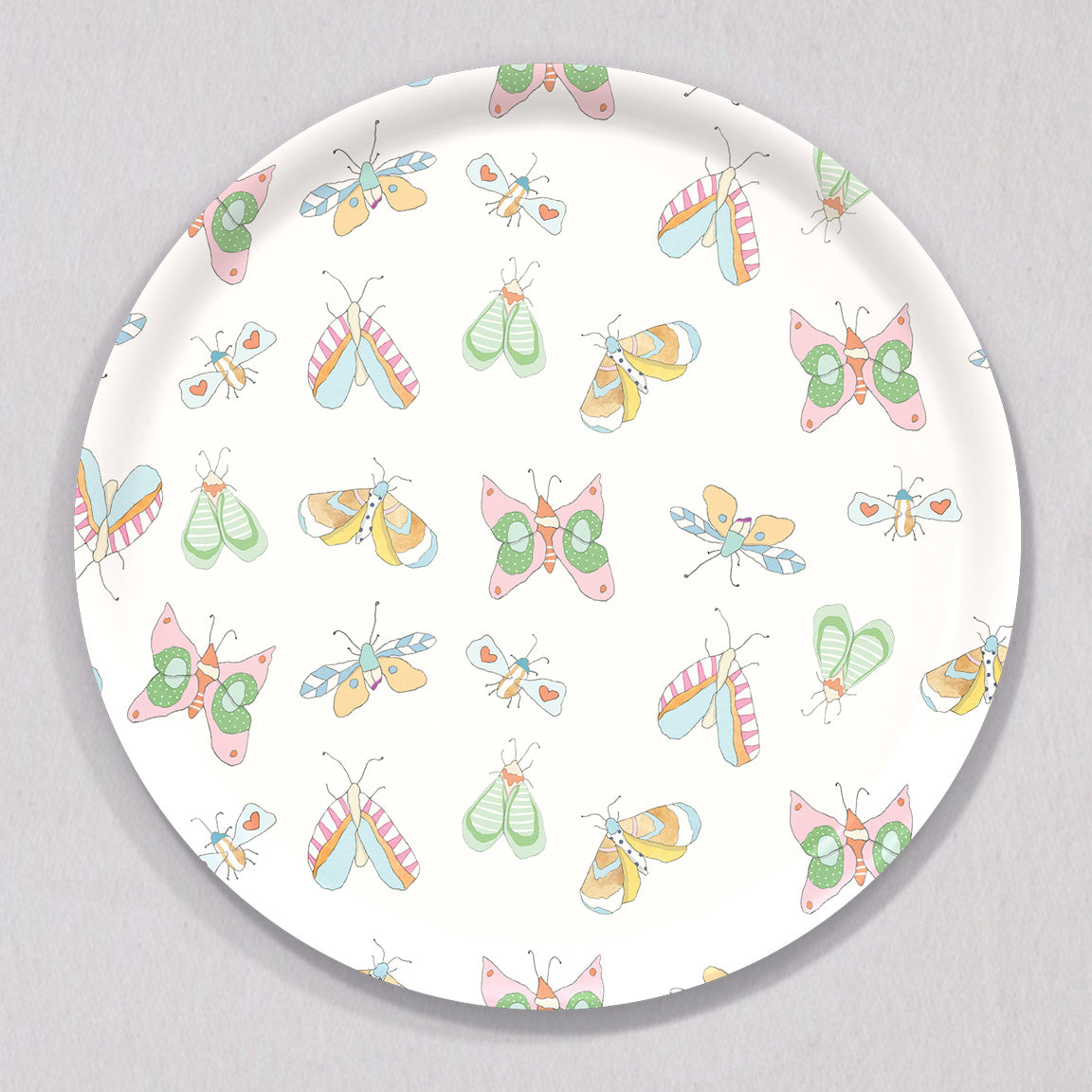 Large Butterfly Tray, Round by Sara Fitz