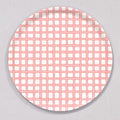 Large Woven Pink Tray, Round by Sara Fitz