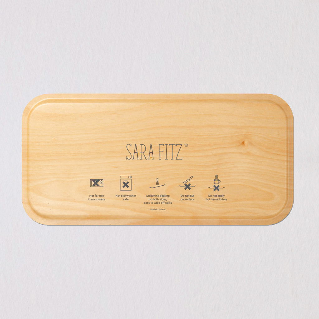 Small Woven Green Tray by Sara Fitz