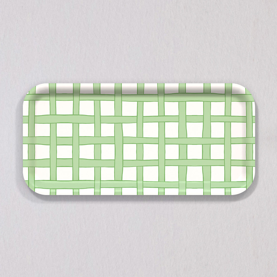 Small Woven Green Tray by Sara Fitz