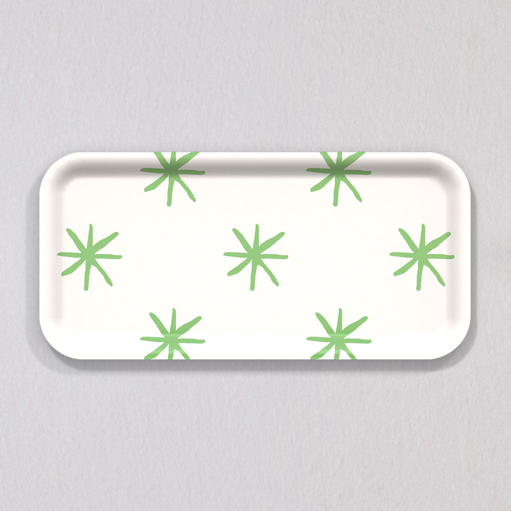 Small Star Green Tray by Sara Fitz