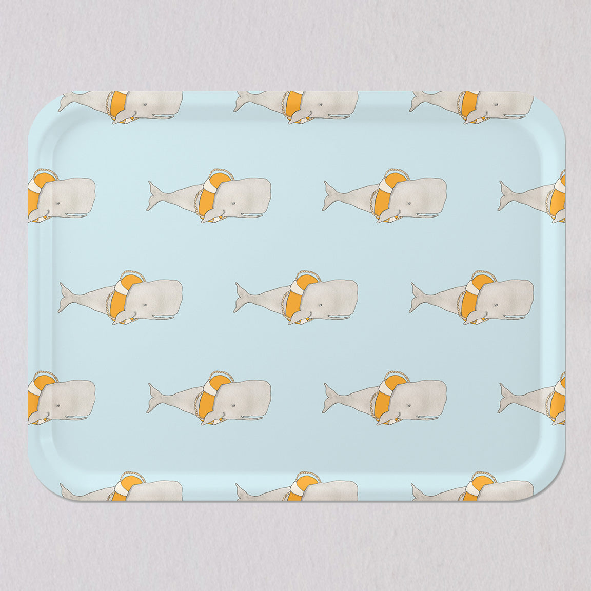 Large Whale Tray by Sara Fitz