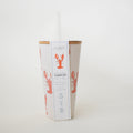 Lobster Bamboo Tumbler by Sara Fitz