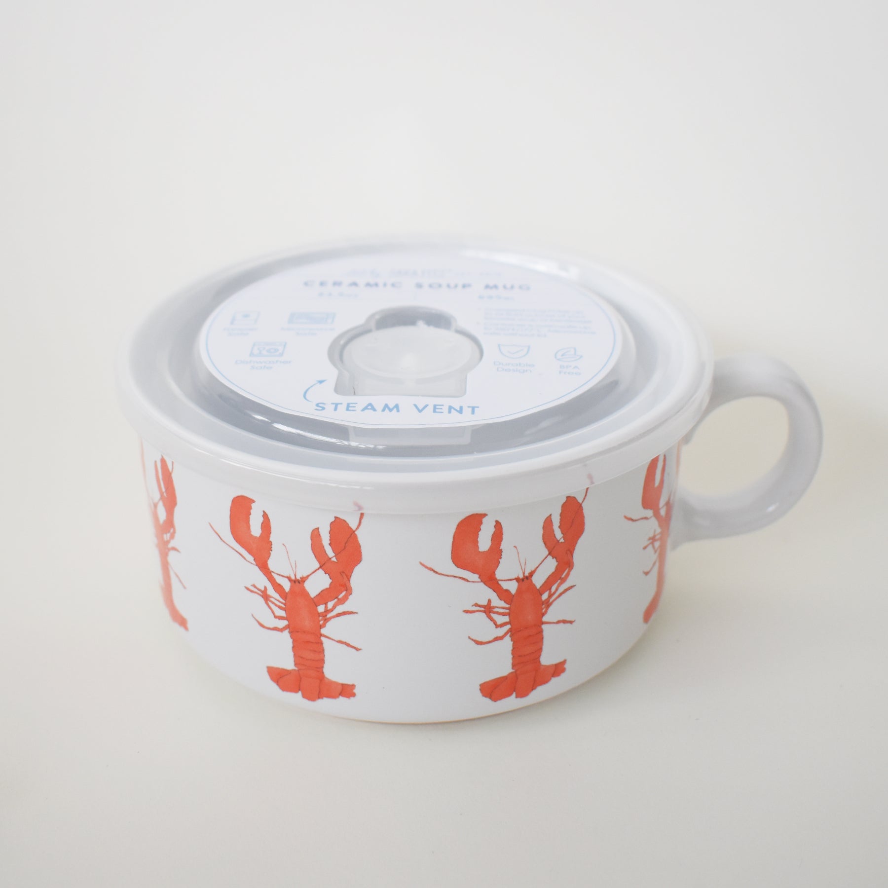 Lobster Soup Mug by Sara Fitz